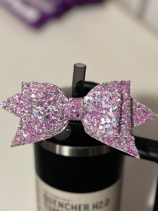 Silver & Violet Bow