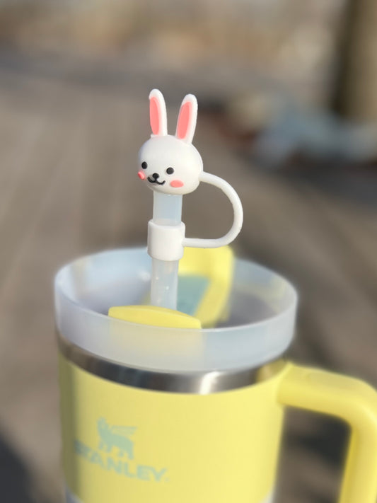 Easter Bunny Straw Cover